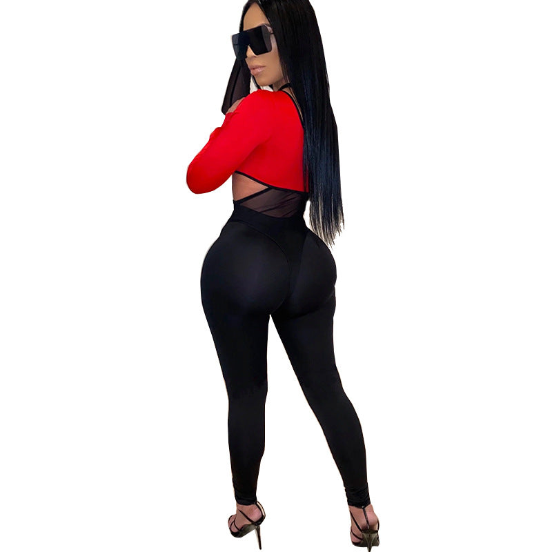 Damen Sportset mit Mesh-Bikini & Leggings – Sexy & Aktiv