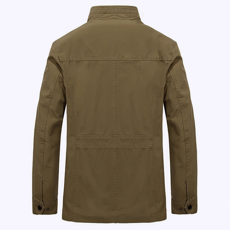 Herren Casual Baumwolljacke – Mittellang für Frühling & Herbst