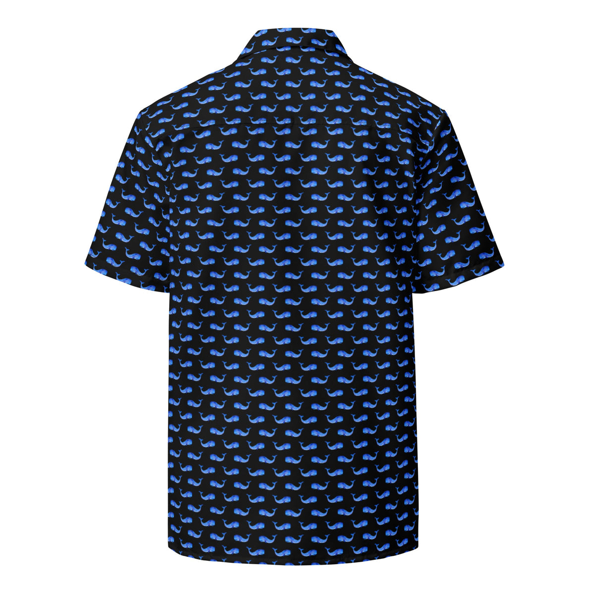 Midnight Whale Party Hawaii-Hemd | Kurzarm, Oversized, UPF50+ | Coastal Summer