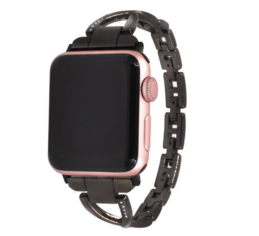 Apple Watch Armband X-Design Edelstahl mit Diamant-Optik