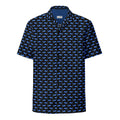 Midnight Whale Party Hawaii-Hemd | Kurzarm, Oversized, UPF50+ | Coastal Summer