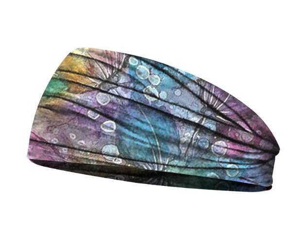 Breites Damen-Haarband mit Blumenmuster – Yoga & Sommer