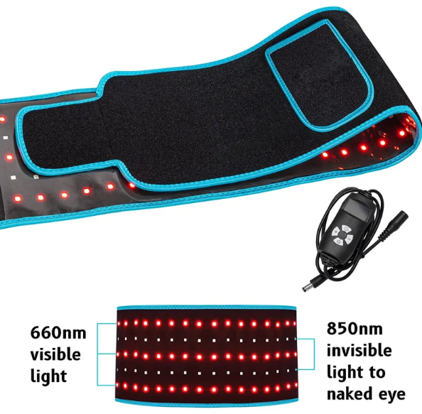 LED Infrarot-Gürtel – 105 LEDs, Wärmetherapie für Rücken, Taille & Gelenke