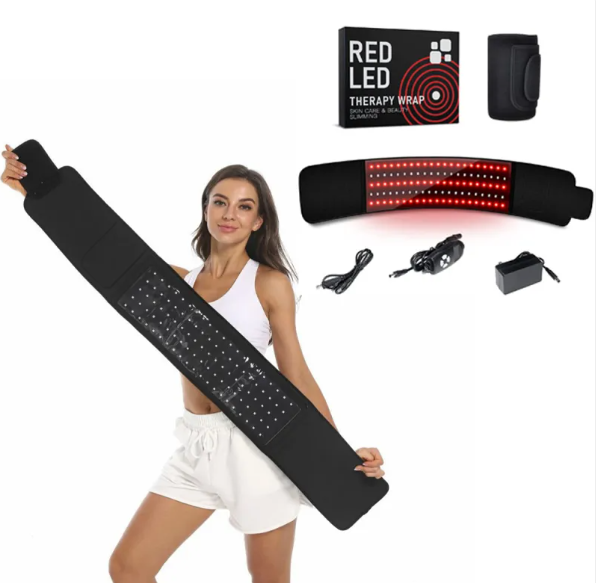LED Infrarot-Gürtel – 105 LEDs, Wärmetherapie für Rücken, Taille & Gelenke