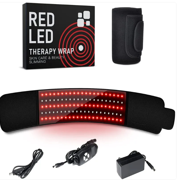 LED Infrarot-Gürtel – 105 LEDs, Wärmetherapie für Rücken, Taille & Gelenke