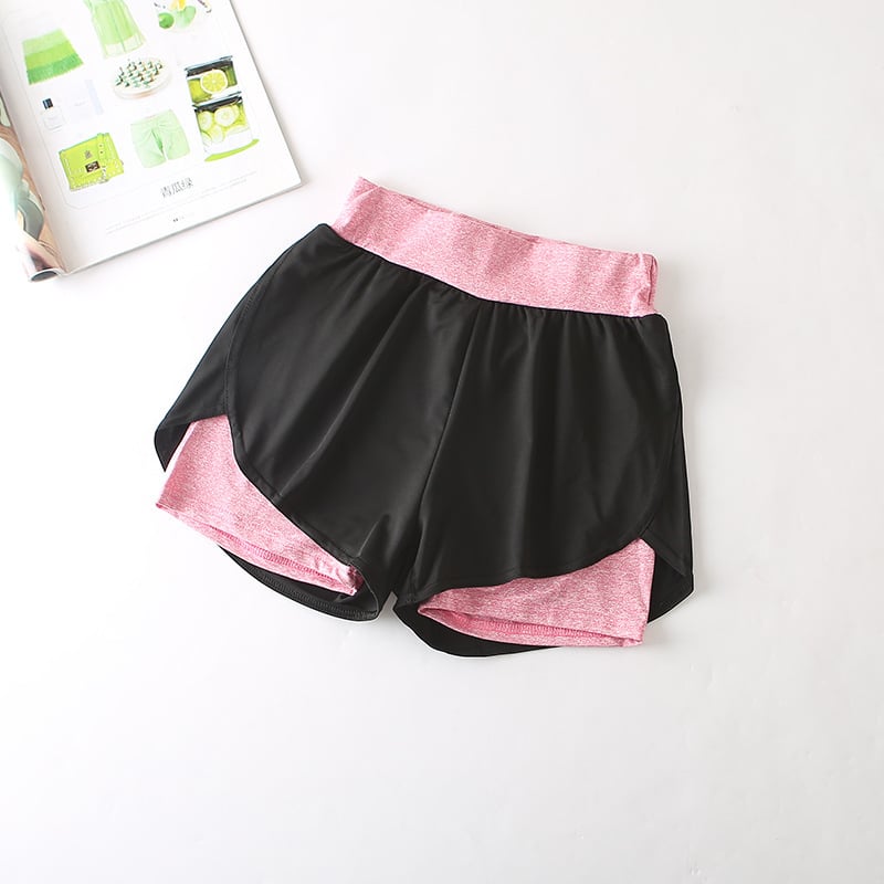 Schnelltrocknende High-Waist Sportshorts für Damen