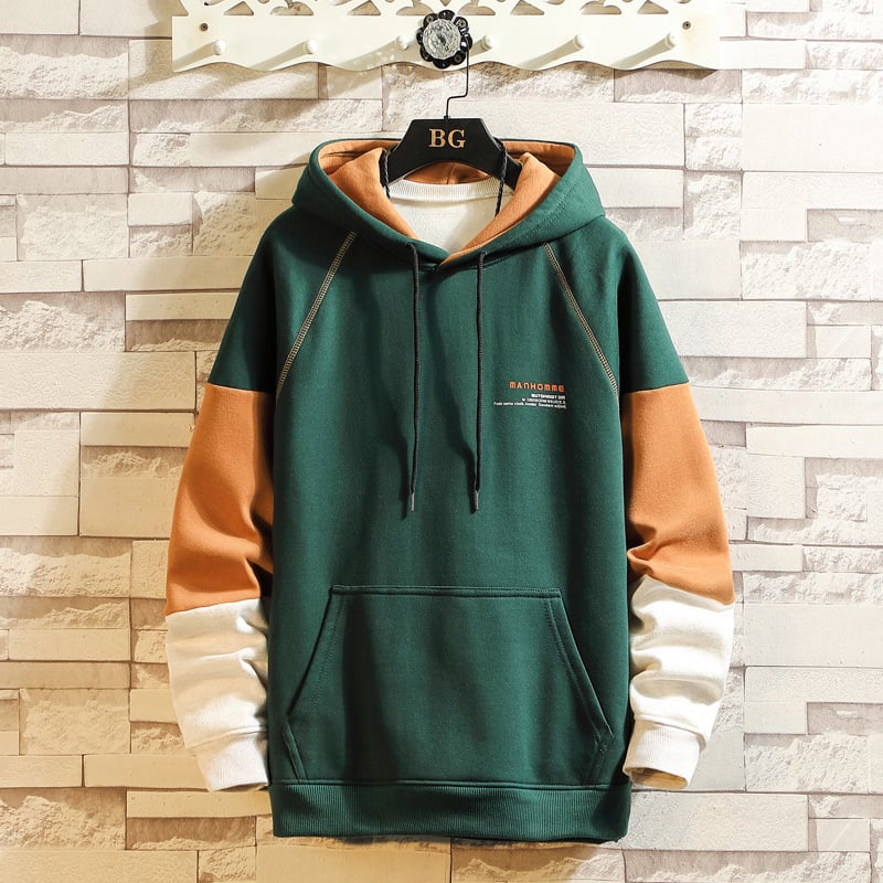 Herren Kapuzenpullover mit Nähten – Lässig, Locker & Warm