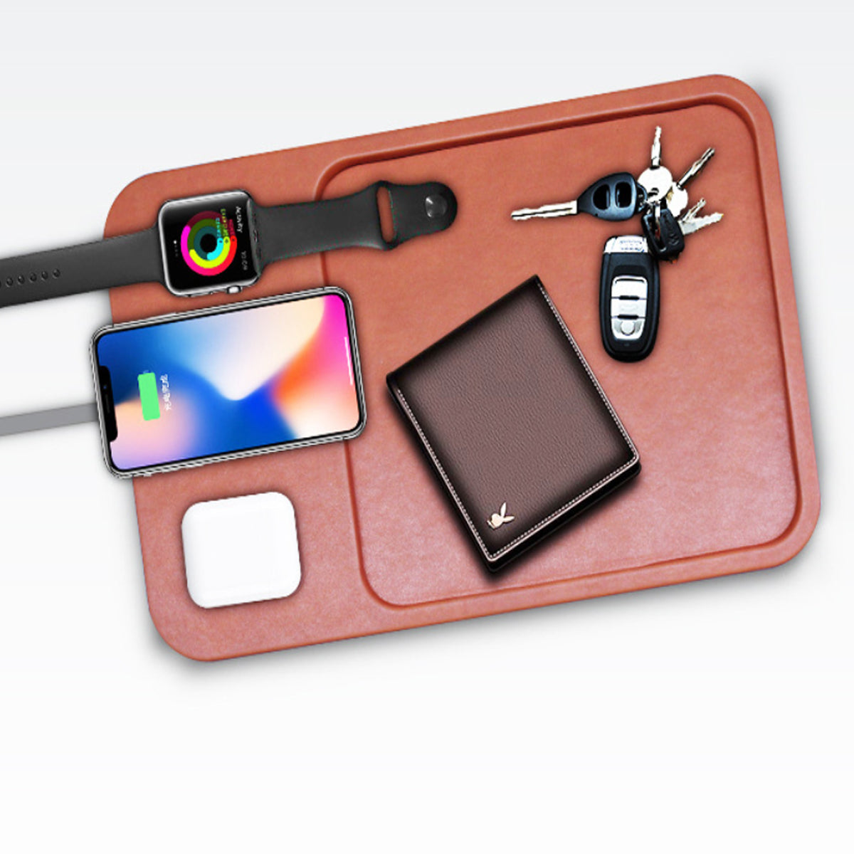 3-in-1 Wireless Ladestation – Qi-zertifiziert für iPhone, AirPods & Apple Watch
