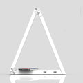 LED Schreibtischlampe mit Wireless Charging | Dreieck-Design, Touch-Dimmer, USB