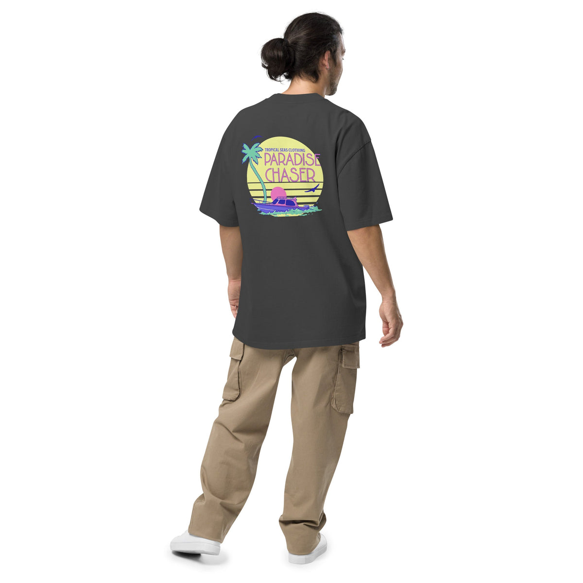 Oversized T-Shirt im Vintage-Washed-Look – Paradise Chaser