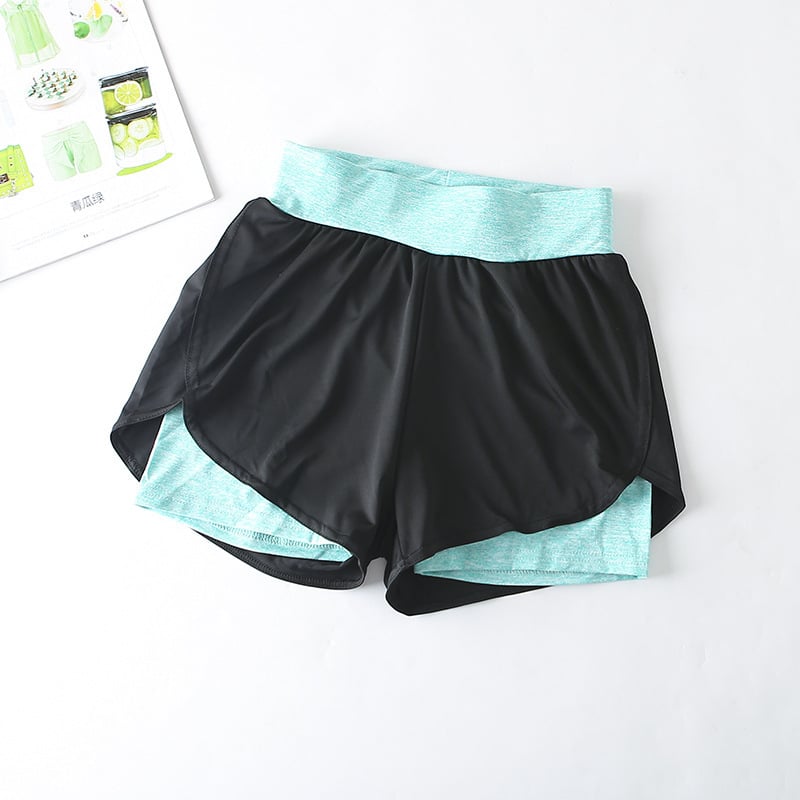 Schnelltrocknende High-Waist Sportshorts für Damen