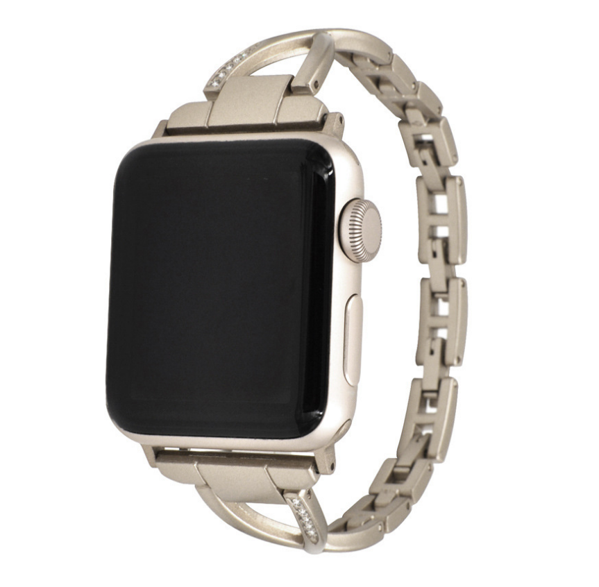 Apple Watch Armband X-Design Edelstahl mit Diamant-Optik