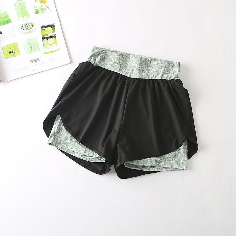 Schnelltrocknende High-Waist Sportshorts für Damen