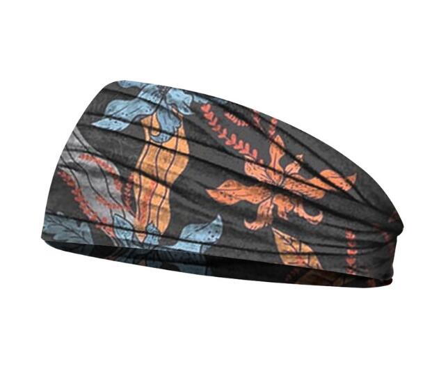 Breites Damen-Haarband mit Blumenmuster – Yoga & Sommer
