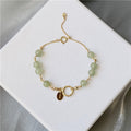 Heyu Kreisarmband für Damen – Hetian Jade & 14K Vergoldung