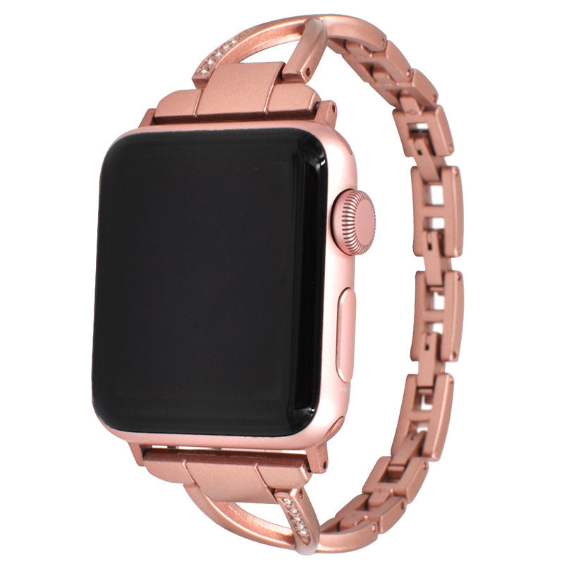 Apple Watch Armband X-Design Edelstahl mit Diamant-Optik