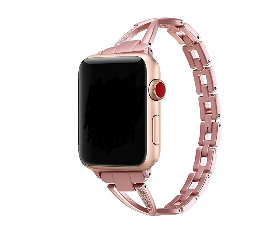 Apple Watch Armband X-Design Edelstahl mit Diamant-Optik