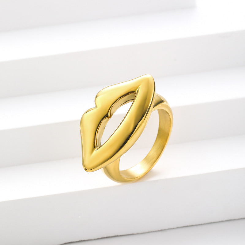 Titanstahl Lippenring – Individueller Statement-Schmuck in Stahl & Gold